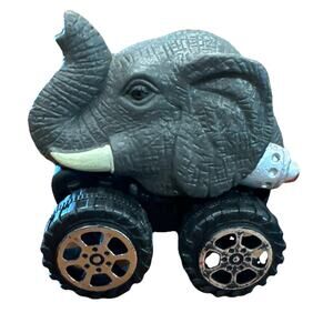 Mini Elephant Toy Model Pull Back Cars Wheel Truck Toys Monster Truck